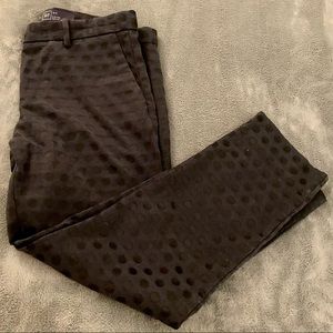 gap slim crop polka dot trousers - size 10R